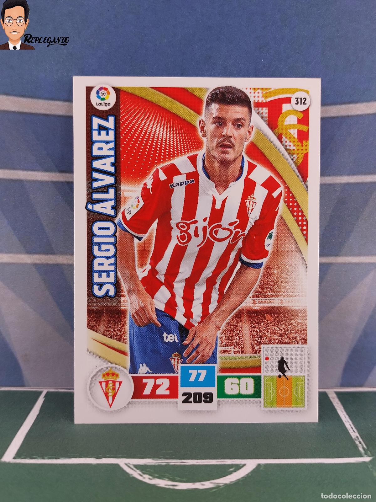 Cromos de F&uacute;tbol: SERGIO &Aacute;LVAREZ N&ordm; 312 (SPORTING GIJ&Oacute;N) ADRENALYN XL 2015 2016 PANINI 15 16 CARD FICHA TARJETA F&Uacute;TBOL