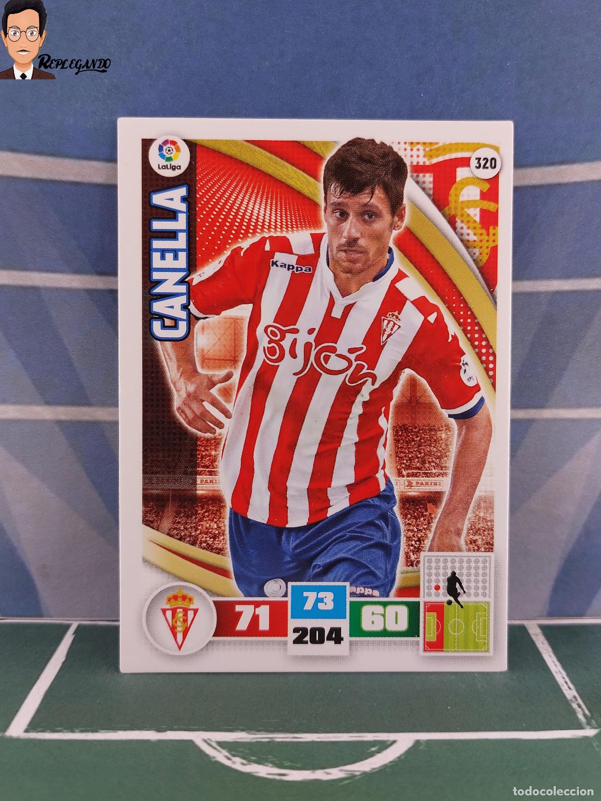 Cromos de F&uacute;tbol: CANELLA N&ordm; 320 (SPORTING GIJ&Oacute;N) ADRENALYN XL 2015 2016 PANINI 15 16 LIGA LFP CROMO FICHA CARD F&Uacute;TBOL