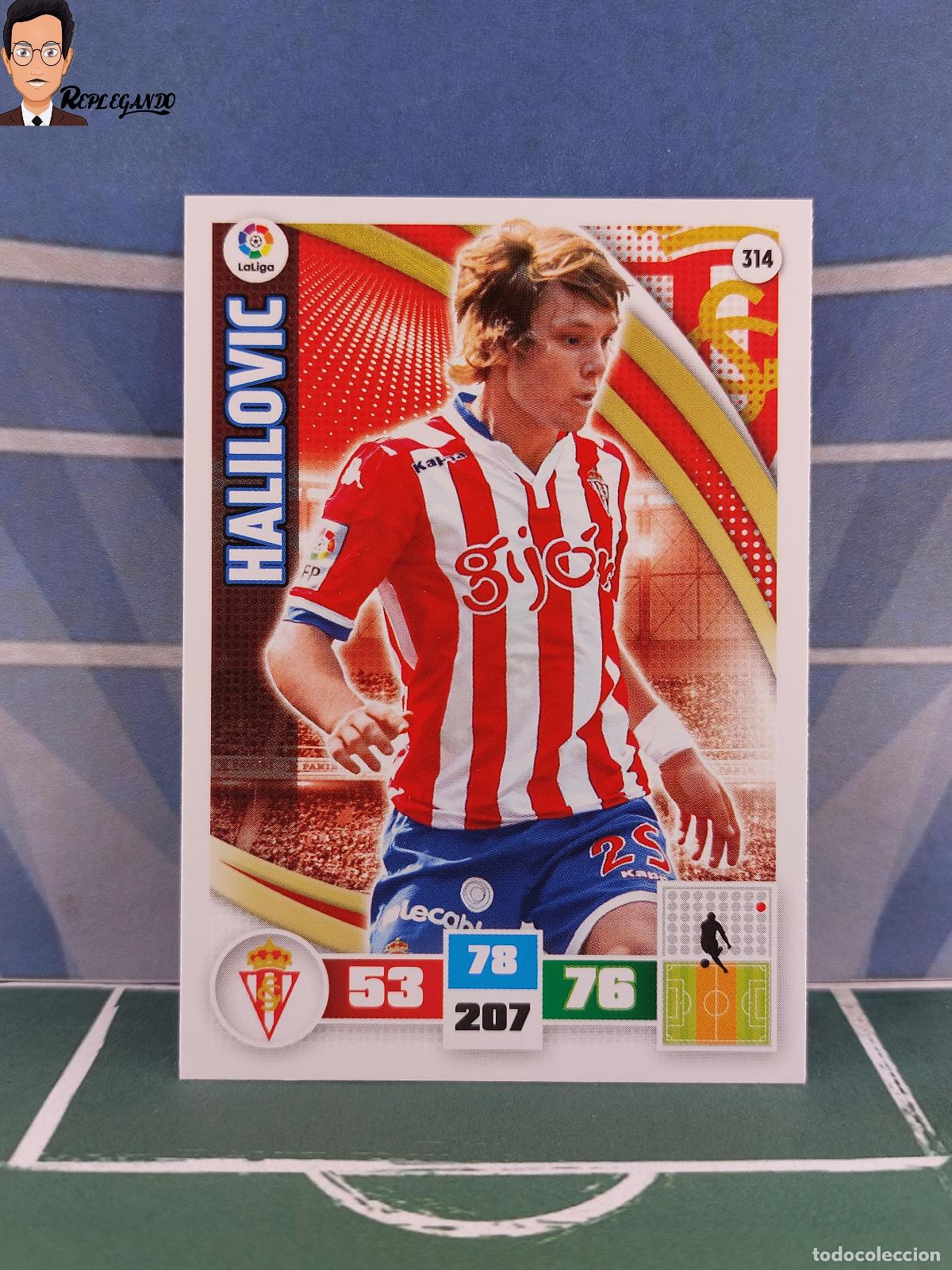 Cromos de F&uacute;tbol: HALILOVIC N&ordm; 314 (SPORTING GIJ&Oacute;N) ADRENALYN XL 2015 2016 PANINI 15 16 TARJETA LIGA FICHA CARD F&Uacute;TBOL