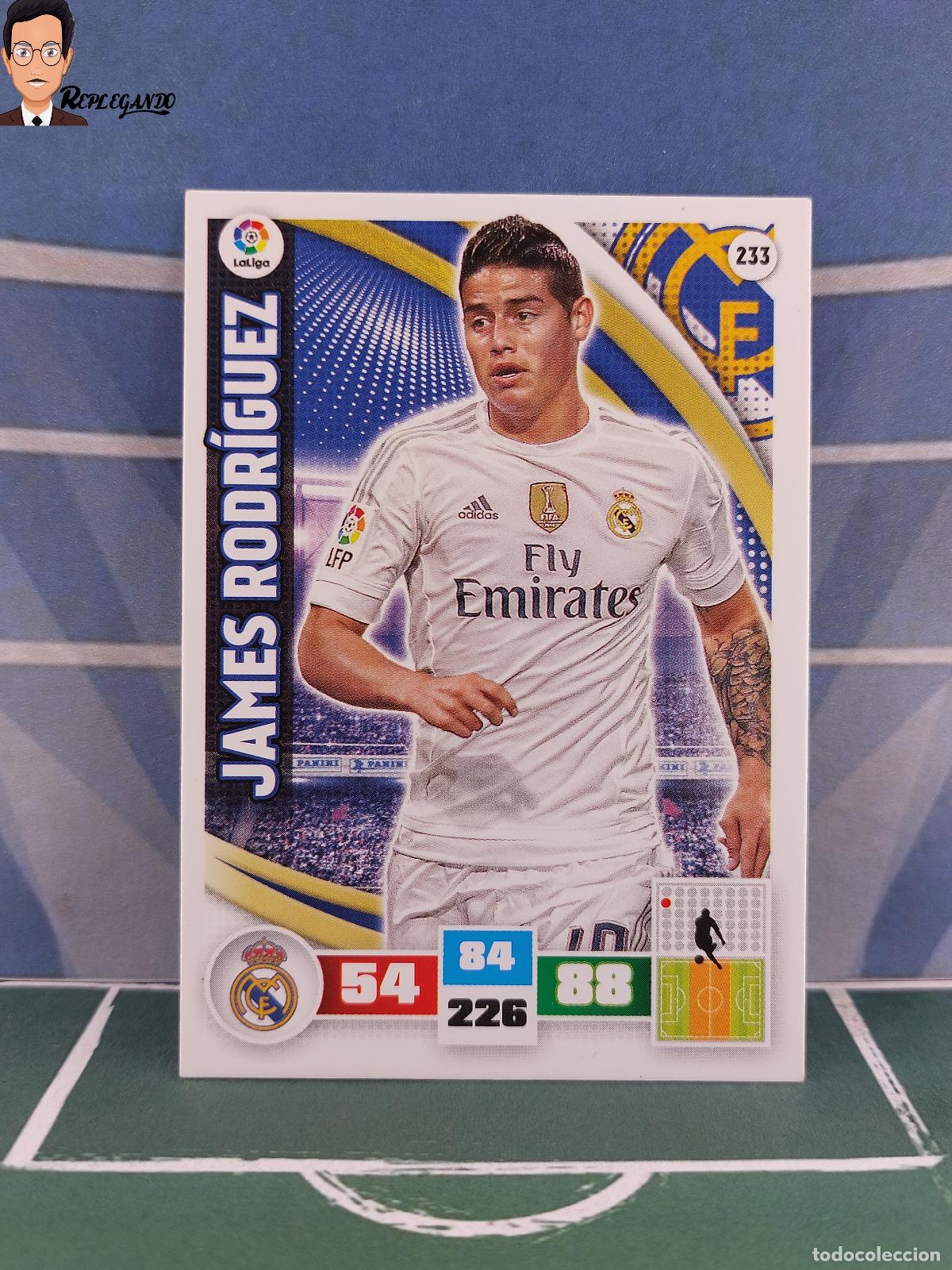 Cromos de F&uacute;tbol: JAMES RODR&Iacute;GUEZ N&ordm; 233 (REAL MADRID) ADRENALYN XL 2015 2016 PANINI 15 16 LFP CROMO FICHA CARD F&Uacute;TBOL