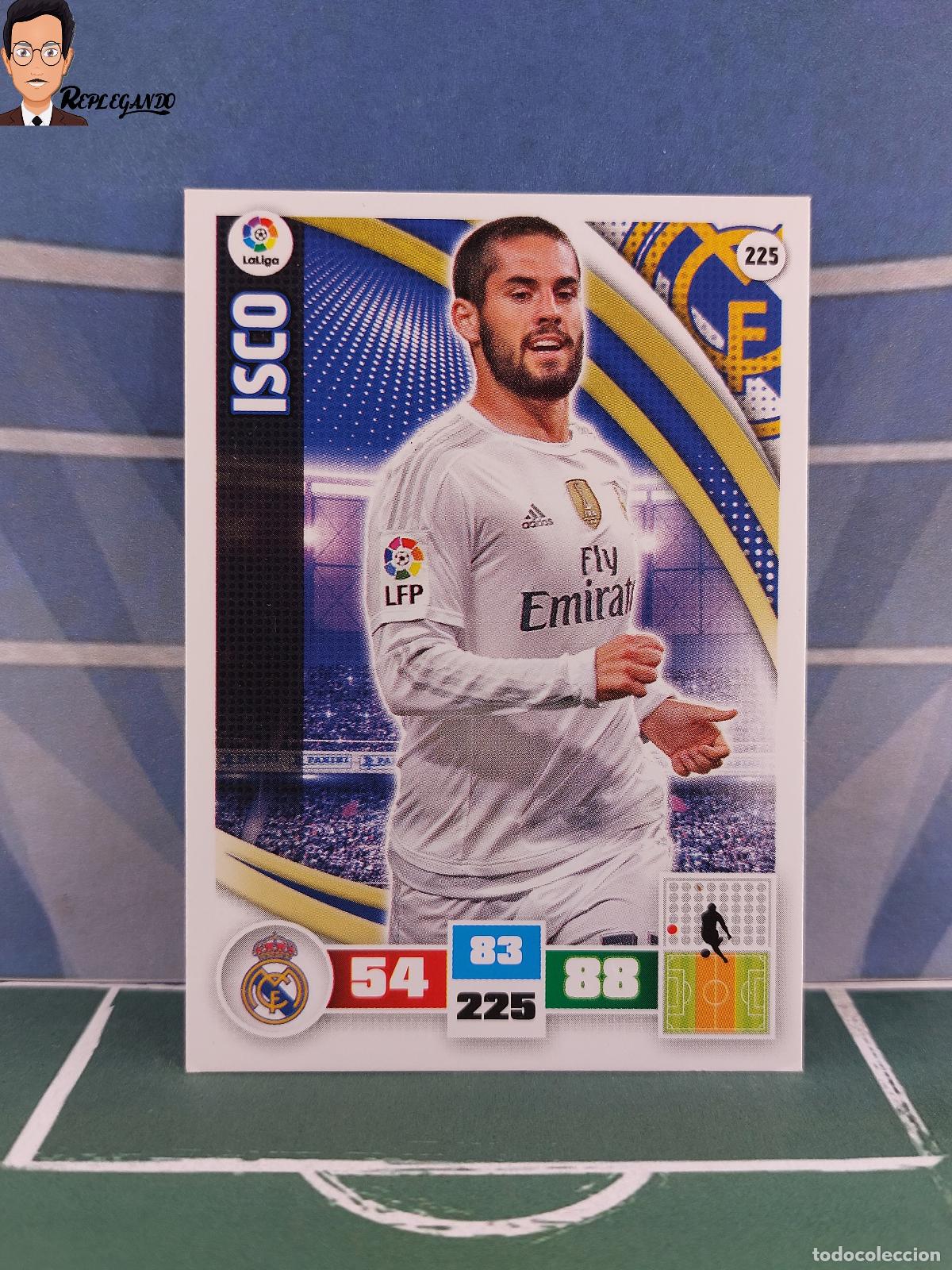Cromos de F&uacute;tbol: ISCO N&ordm; 225 (REAL MADRID) ADRENALYN XL 2015 2016 PANINI 15 16 TARJETA TARJETA LIGA FICHA CARD F&Uacute;TBOL