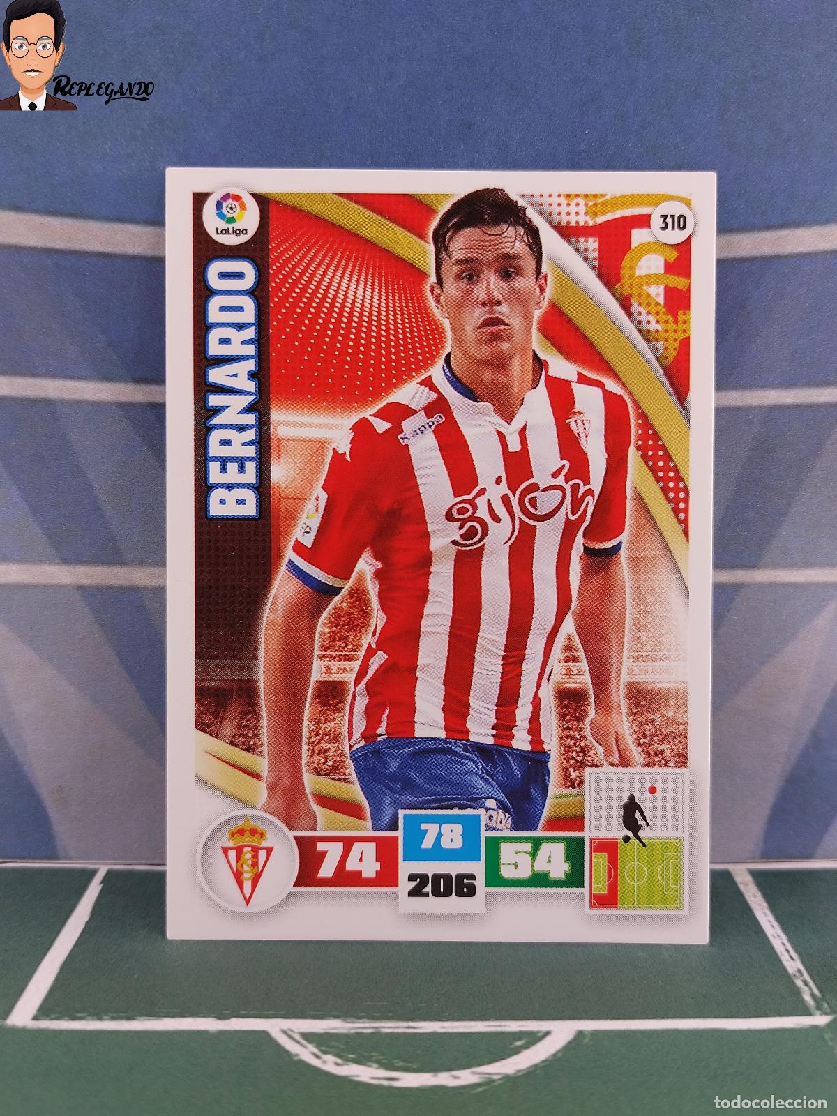 Fu&szlig;ball-Sticker: BERNARDO N&ordm; 310 (SPORTING GIJ&Oacute;N) ADRENALYN XL 2015 2016 PANINI 15 16 CARD CROMO FICHA TARJETA F&Uacute;TBOL
