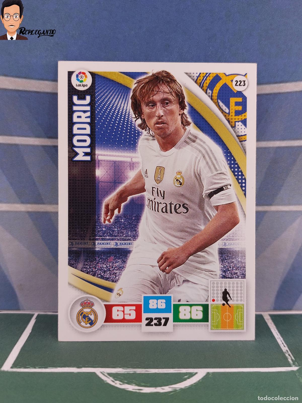 Cromos de F&uacute;tbol: MODRIC N&ordm; 223 (REAL MADRID) ADRENALYN XL 2015 2016 PANINI 15 16 CROMO TARJETA LIGA FICHA CARD F&Uacute;TBOL