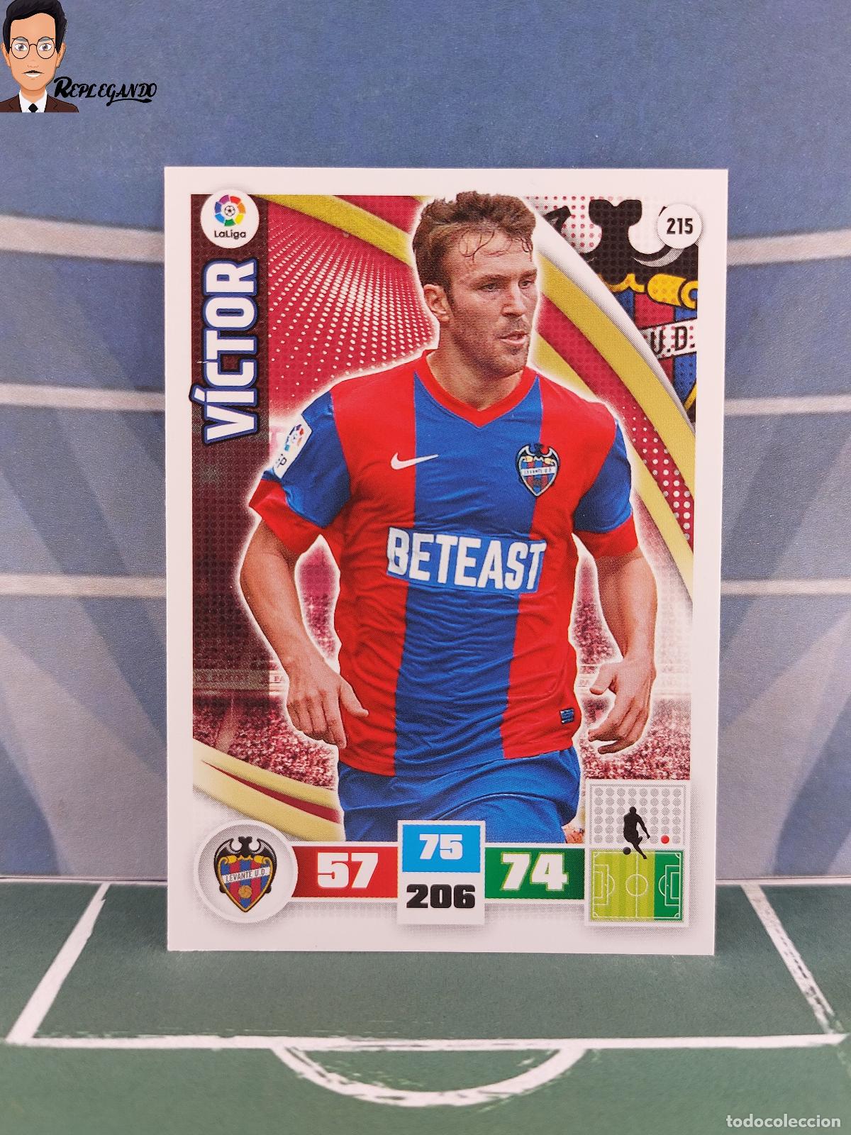 Figurine di Calcio: V&Iacute;CTOR N&ordm; 215 (LEVANTE U.D.) ADRENALYN XL 2015 2016 PANINI 15 16 TARJETA LFP CROMO FICHA CARD F&Uacute;TBOL