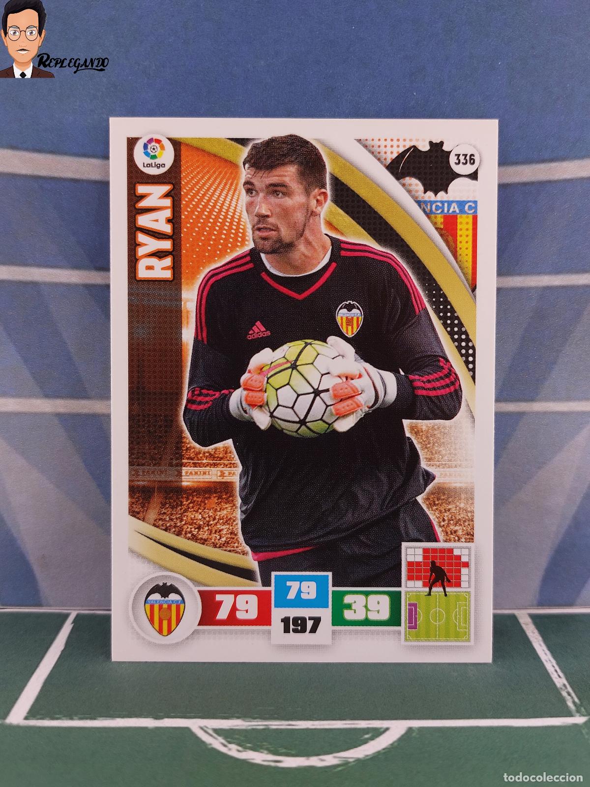 Figurine di Calcio: RYAN N&ordm; 336 (VALENCIA C.F.) ADRENALYN XL 2015 2016 PANINI 15 16 CROMO TARJETA LIGA FICHA CARD F&Uacute;TBOL