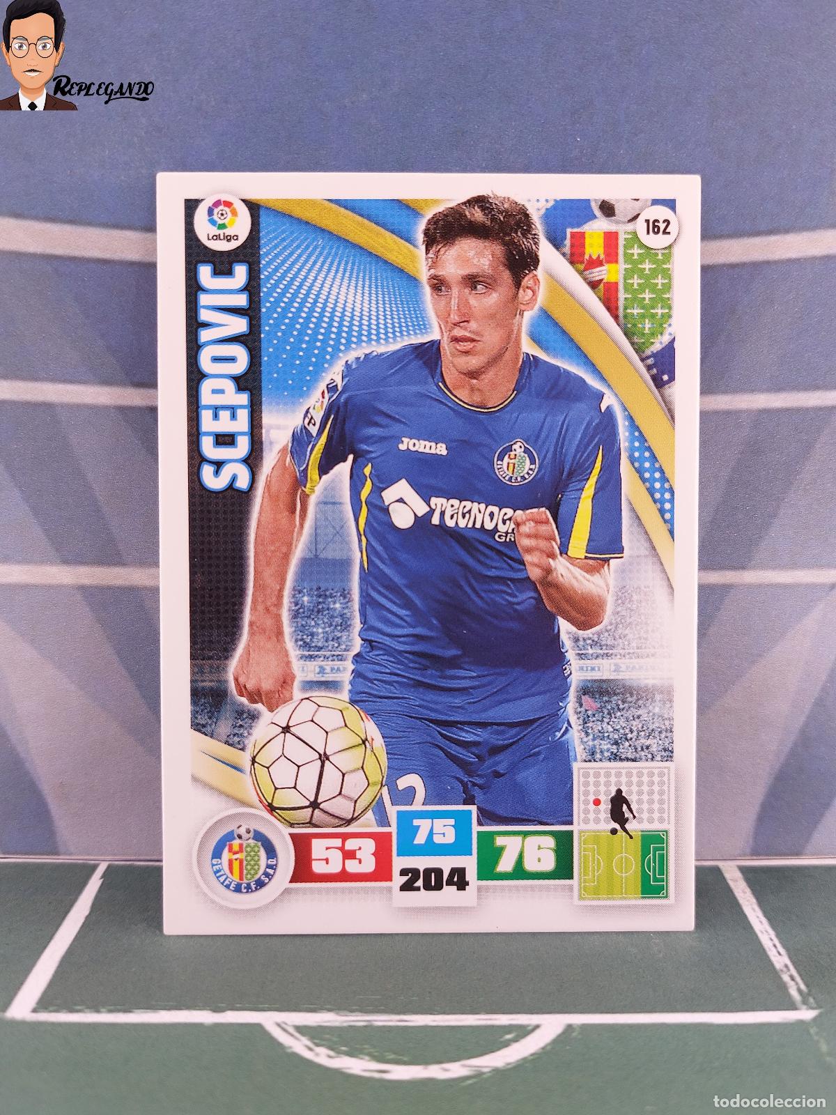 Cromos de F&uacute;tbol: SCEPOVIC N&ordm; 162 (GETAFE C.F.) ADRENALYN XL 2015 2016 PANINI 15 16 LFP TARJETA LIGA FICHA CARD F&Uacute;TBOL