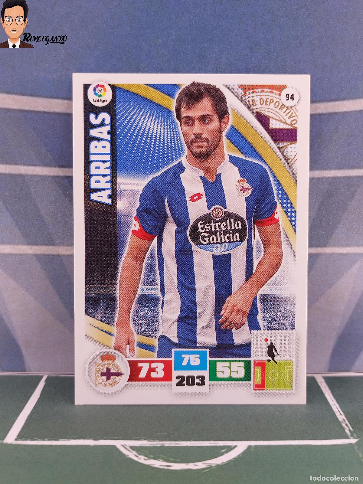 Figurine di Calcio: ARRIBAS N&ordm; 94 (DEPORTIVO CORU&Ntilde;A) ADRENALYN XL 2015 2016 PANINI 15 16 CARD CROMO FICHA TARJETA F&Uacute;TBOL