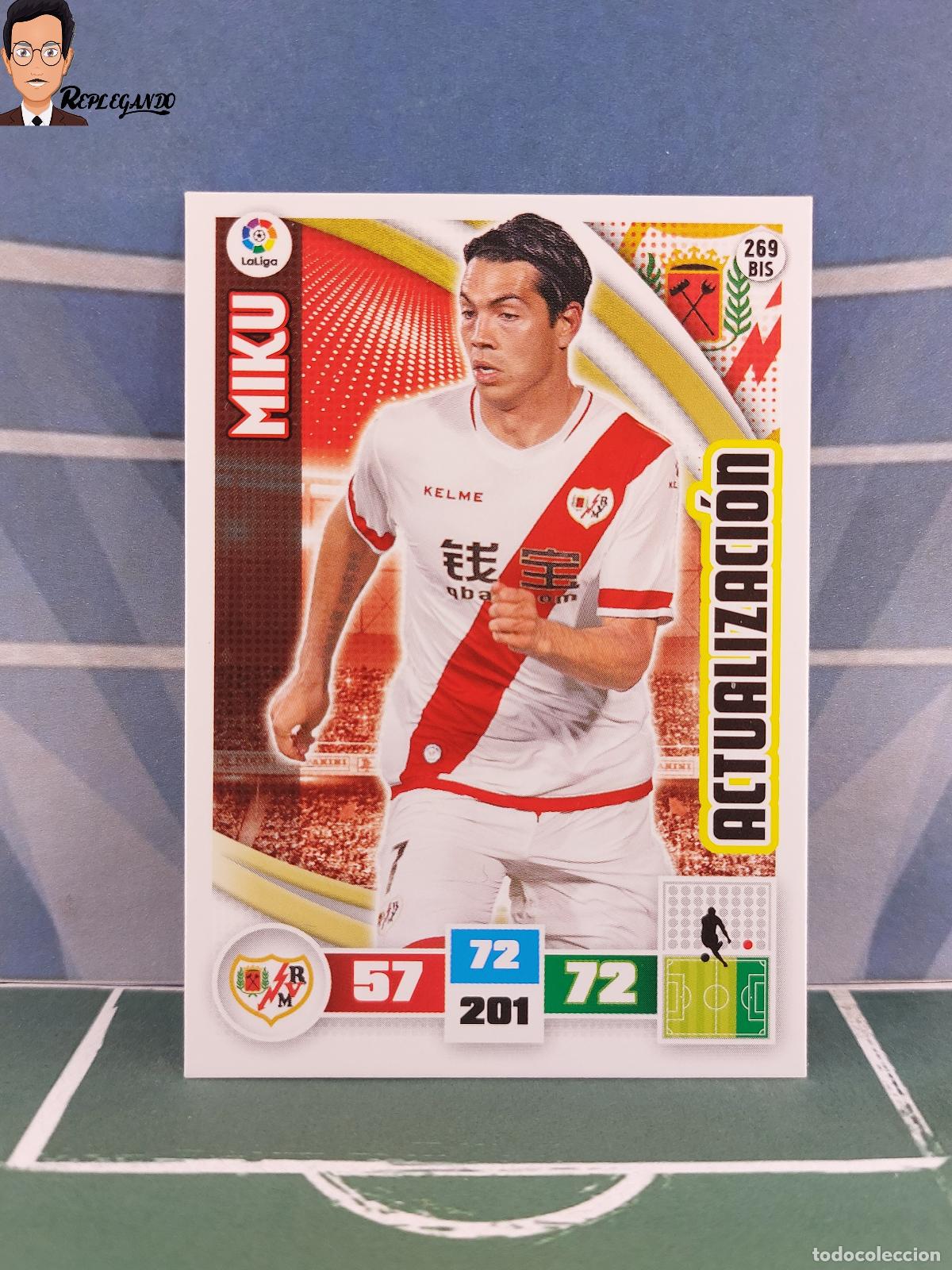 Cromos de F&uacute;tbol: MIKU N&ordm; 269 BIS / ACTUALIZACI&Oacute;N (RAYO VALLECANO) ADRENALYN XL 2015 2016 PANINI 15 16 CROMO FICHA LFP