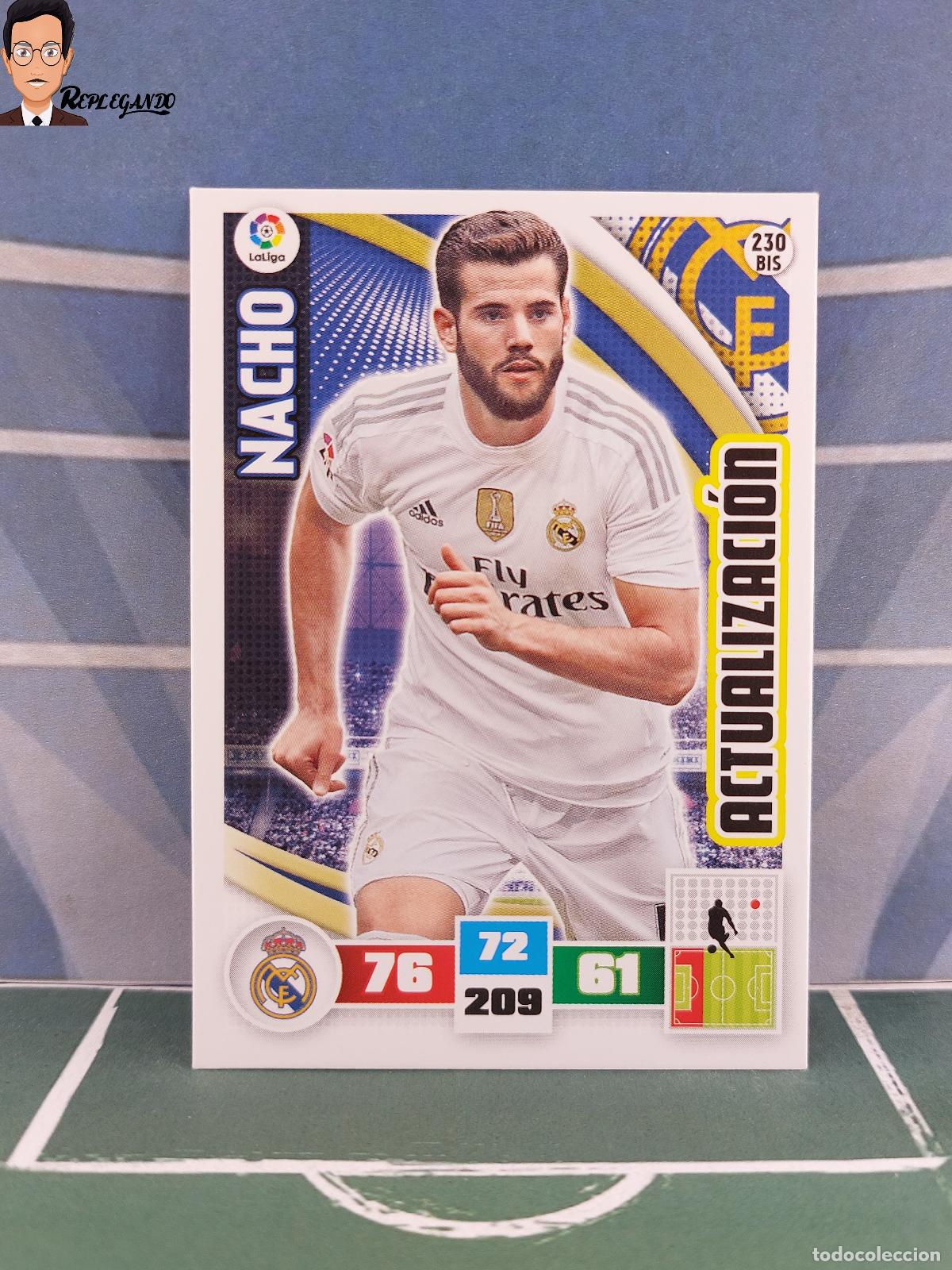Fu&szlig;ball-Sticker: NACHO N&ordm; 230 BIS / ACTUALIZACI&Oacute;N (REAL MADRID) ADRENALYN XL 2015 2016 PANINI 15 16 FICHA CARD F&Uacute;TBOL