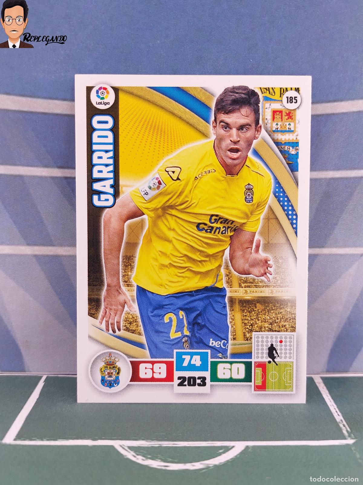 Football Stickers: GARRIDO N&ordm; 185 (UD LAS PALMAS) ADRENALYN XL 2015 2016 PANINI 15 16 LFP TARJETA LIGA CROMO CARD FICHA