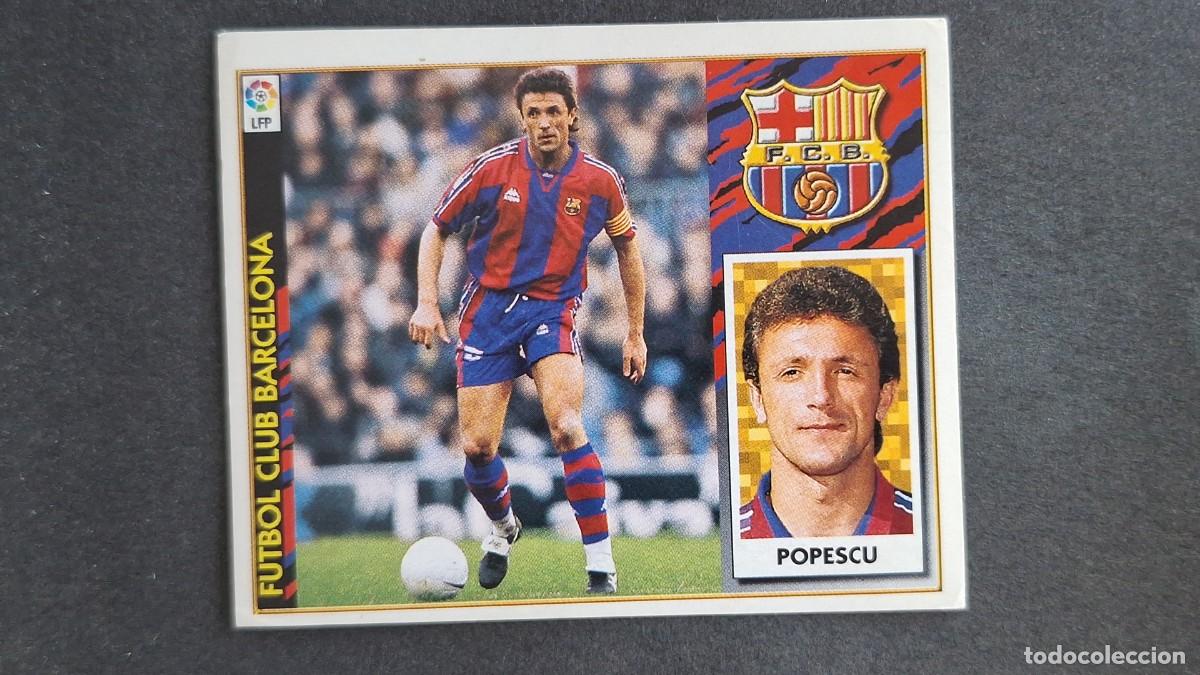 Fu&szlig;ball-Sticker: L2 POPESCU F. C. BARCELONA LIGA ESTE 1997 1998 97 98 NUNCA PEGADO SIN PEGAR