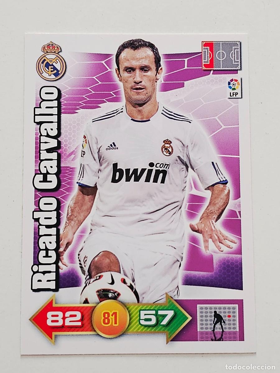 Cromos de f&uacute;tbol: 168 Ricardo Carvalho, Real Madrid, Panini Adrenalyn XL 2010 2011 10 11