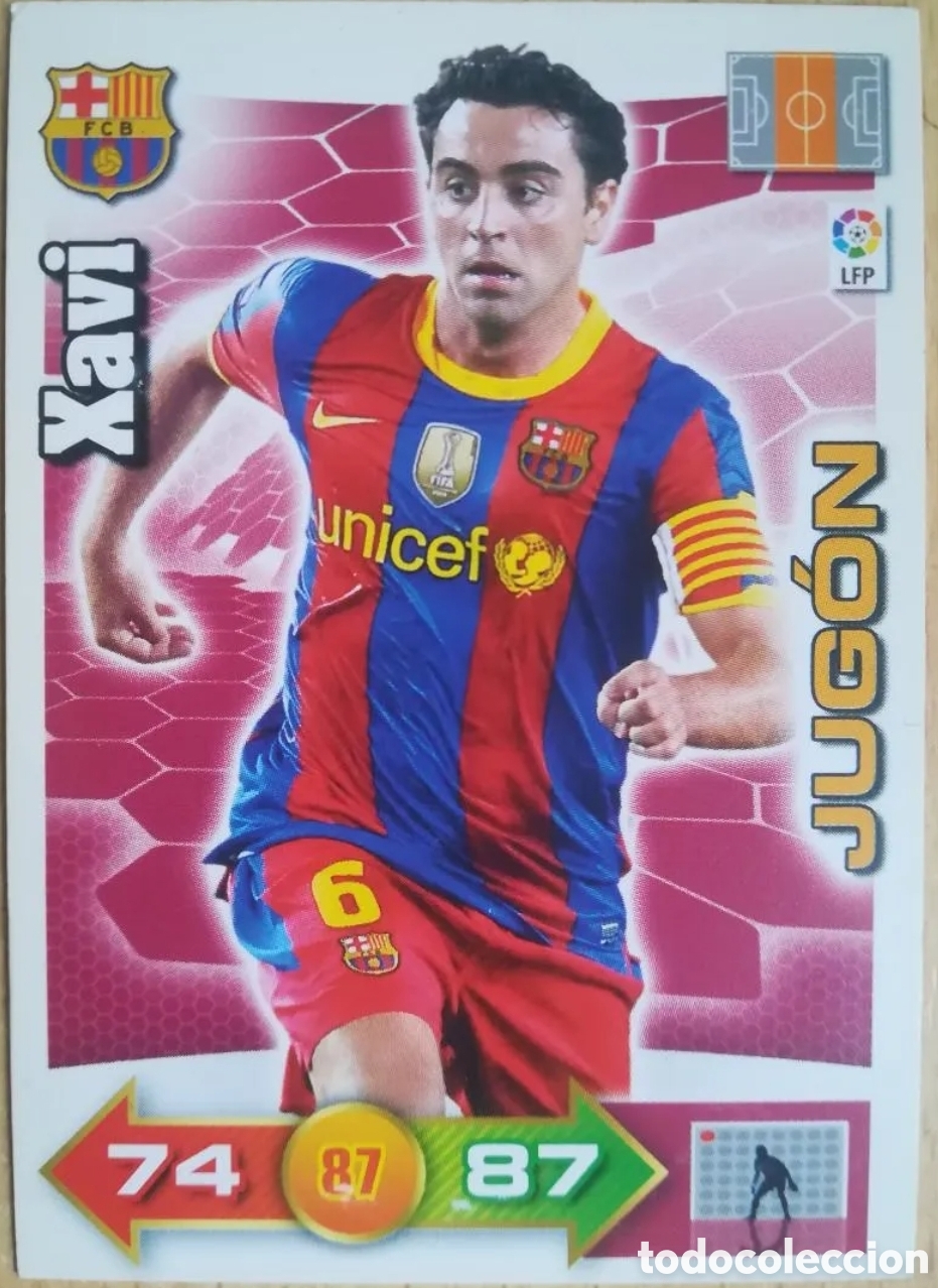 Cromos de f&uacute;tbol: Adrenalyn Liga BBVA 2010-11 Xavi. Jug&oacute;n. F.C. Barcelona.