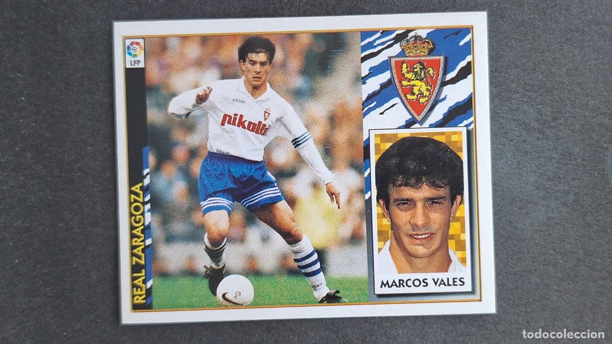 Cromos de F&uacute;tbol: L2 MARCOS VALES REAL ZARAGOZA COLOCA LIGA ESTE 1997 1998 97 98 NUNCA PEGADO SIN PEGAR