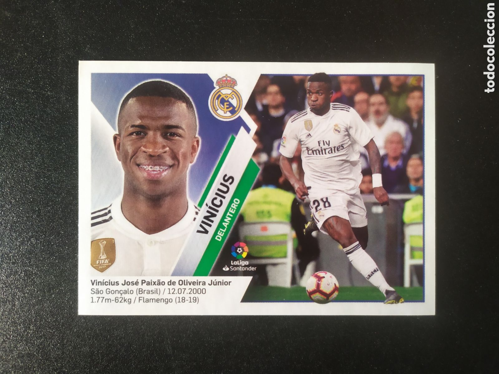 Fu&szlig;ball-Sticker: Liga este 2019 2020 19 20 panini Vinicius n&deg; 14A 14 A Real Madrid