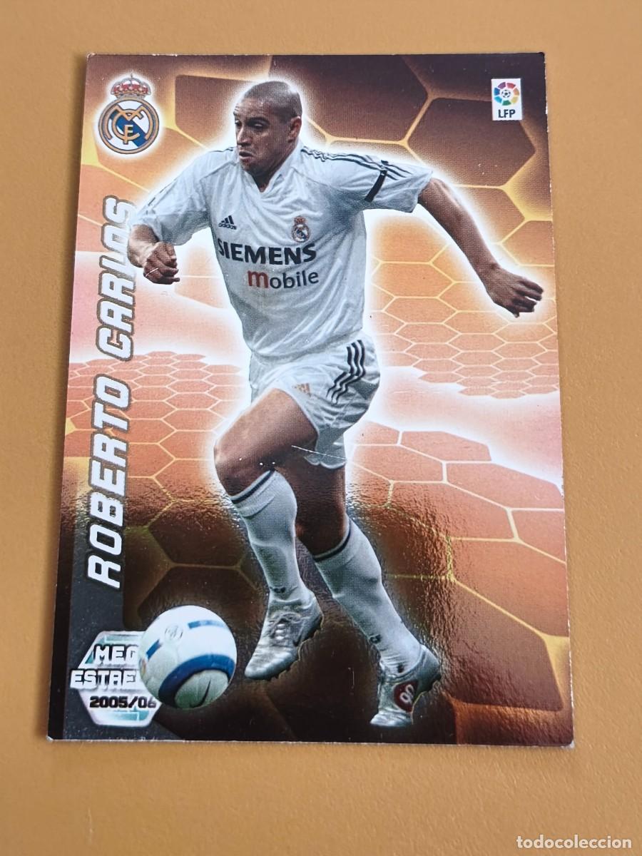 Cromos de f&uacute;tbol: roberto carlos, 2005 06 mega estrellas - Foto 1