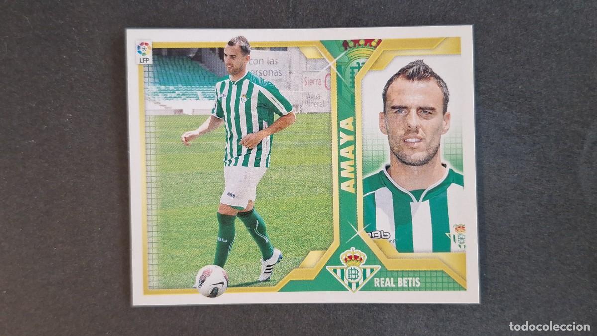 Cartes &agrave; collectionner de Football: L2 AMAYA REAL BETIS BALOMPIE FICHAJE 28 LIGA ESTE 2011 2012 11 12 NUNCA PEGADO SIN PEGAR
