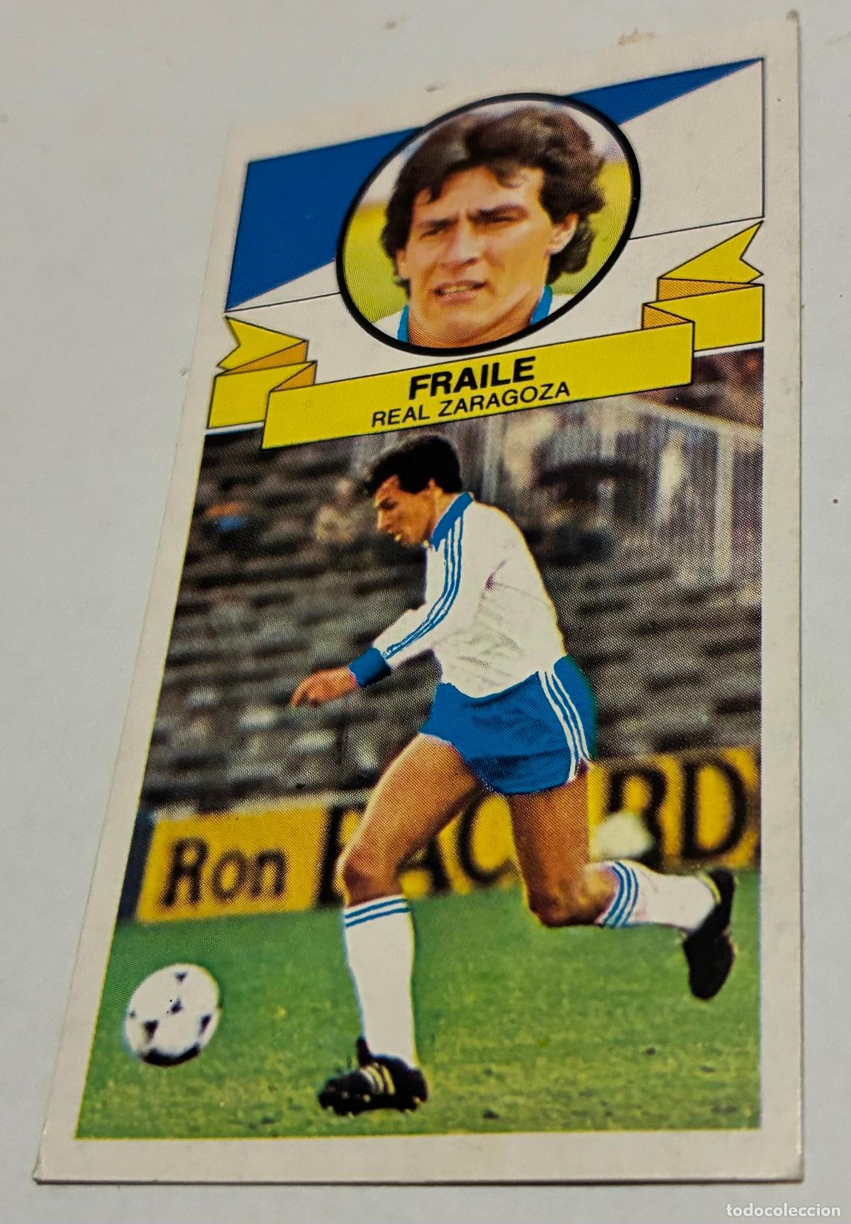 Cromos de F&uacute;tbol: CROMO FUTBOL ESTE 1985-1986 85 86, FRAILE, REAL ZARAGOZA, COLOCA, Despegado