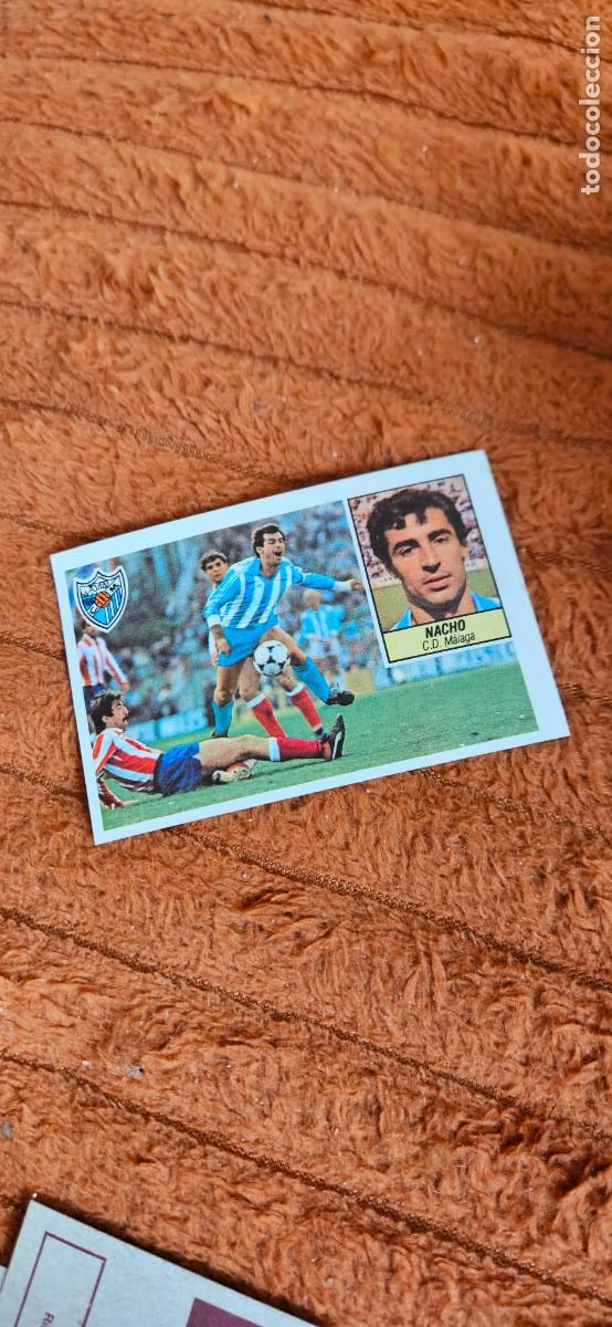 Cromos de f&uacute;tbol: Nacho malaga este 1984 1985 84 85 despegado