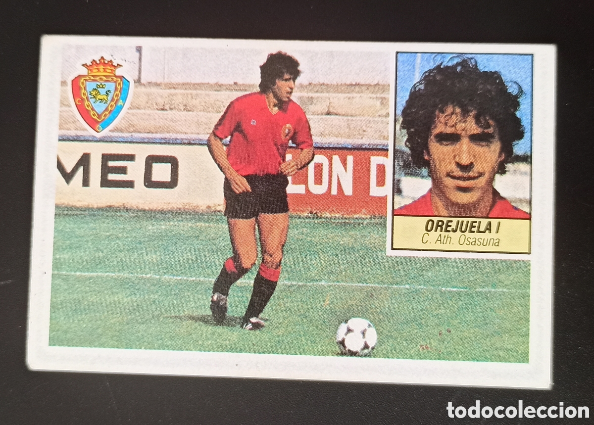 Cromos de F&uacute;tbol: Orejuela I Liga Este 84 85 1984 1985 (Osasuna). Fichaje 10 bis. Nunca pegado. Leer descripci&oacute;n