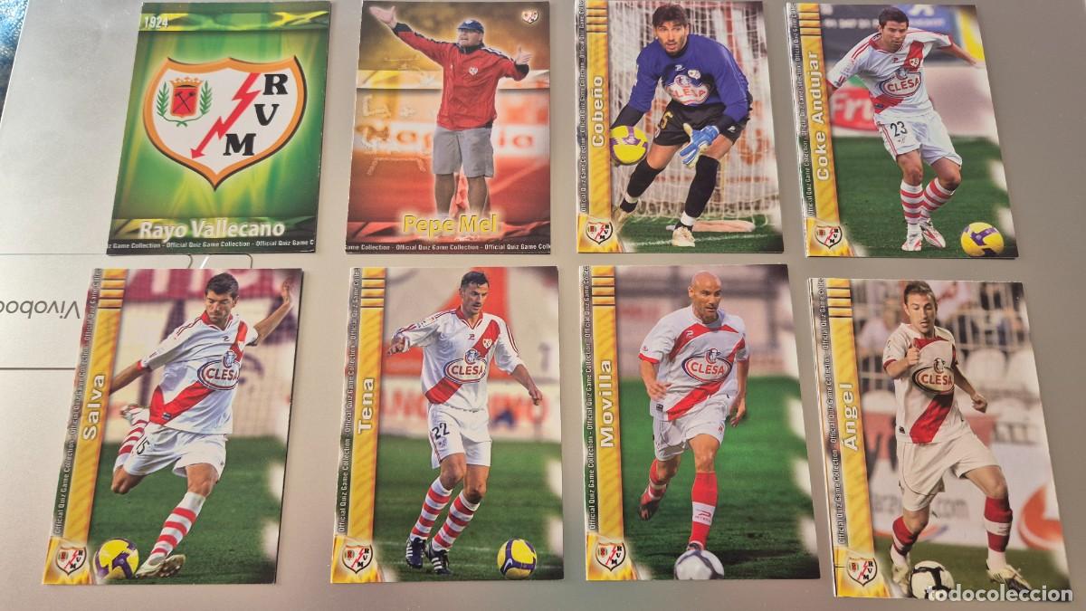 Cromos de F&uacute;tbol: LOTE MUNDICRONO 2009 2010 EQUIPO RAYO VALLECANO 11 CARDS SIN REPETIR