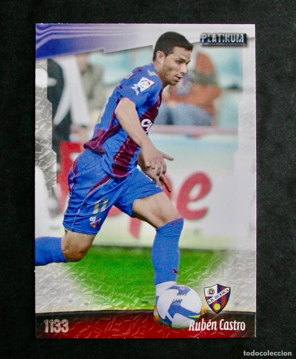 Football Stickers: 1133 RUB&Eacute;N CASTRO / HUESCA / FICHAS DE LA LIGA 2008 2009 08 09 / MUNDICROMO