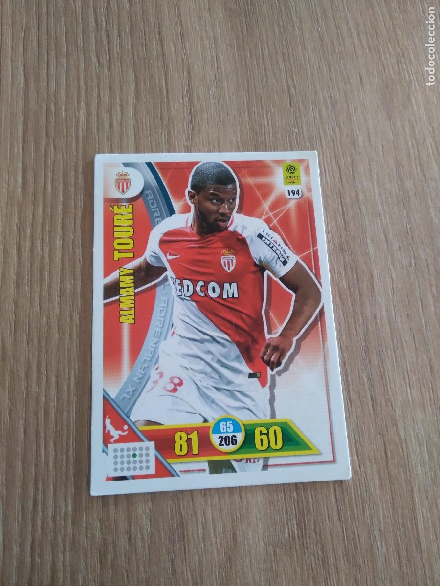 Cromos de F&uacute;tbol: 194 ALMAMY TOURE MONACO CROMO FUTBOL PANINI LIGA FRANCIA 2017-2018 FOOT ADRENALYN LIGUE 1 17-18