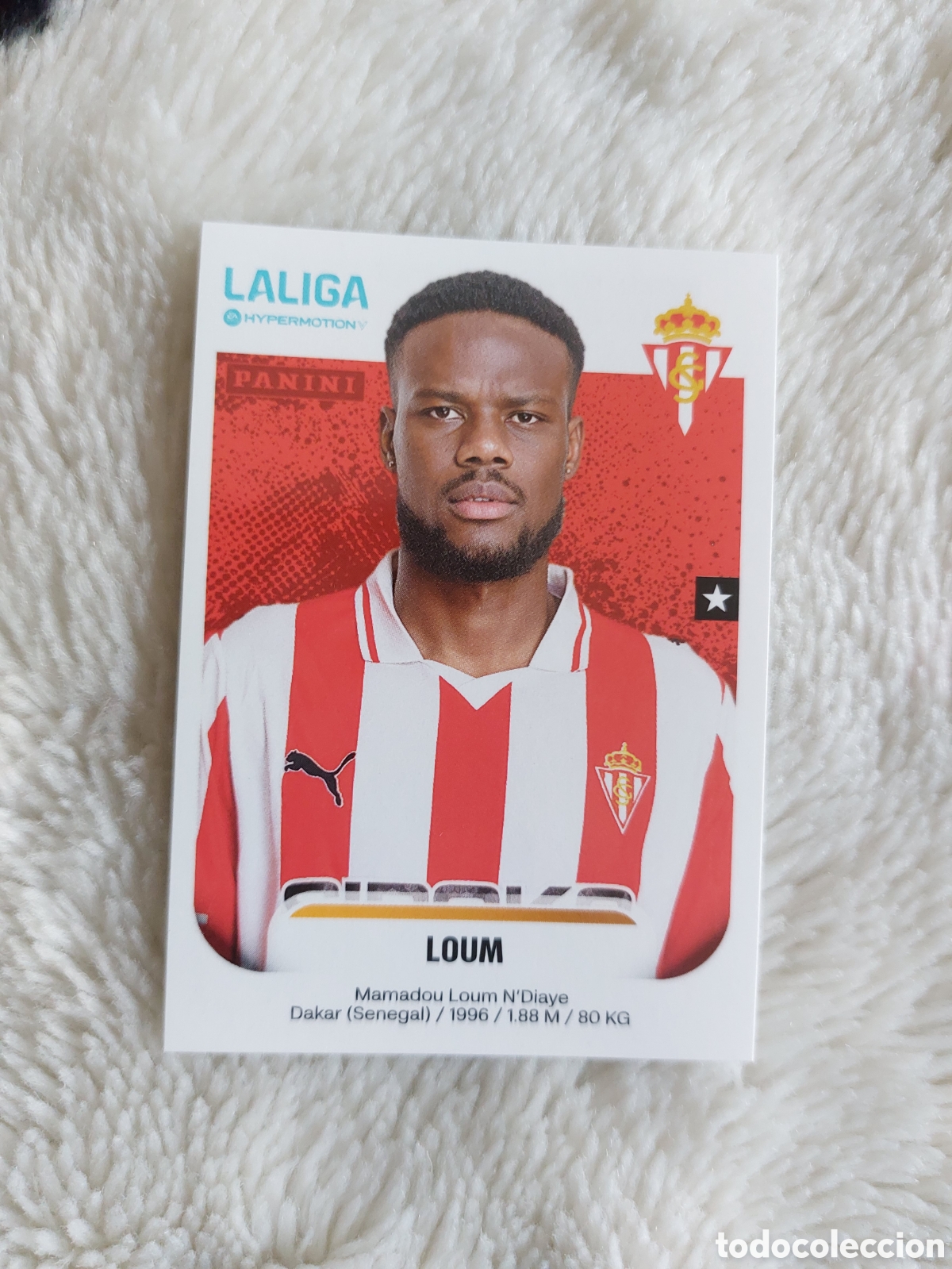 Cromos de F&uacute;tbol: 374 LOUM SPORTING DE GIJON CROMOS ALBUM LA LIGA HYPERMOTION 2025 2026 25 26 PANINI