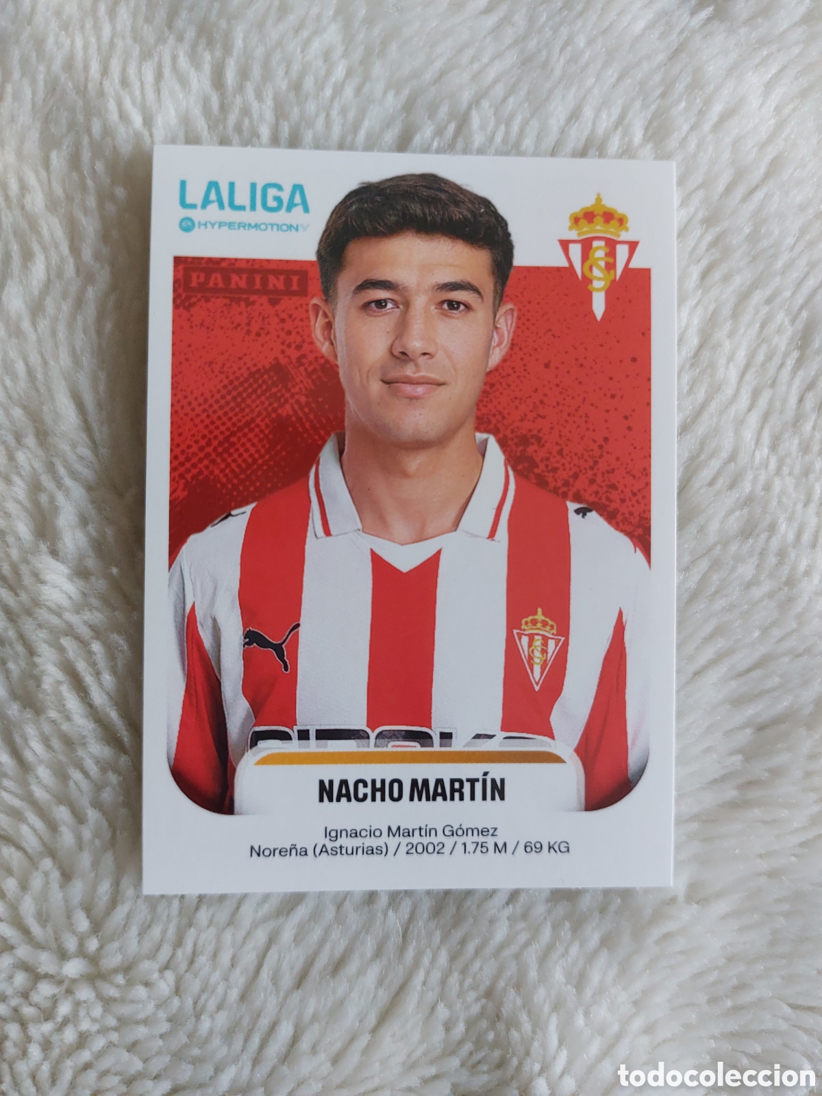Cromos de F&uacute;tbol: 373 NACHO MART&Iacute;N SPORTING GIJ&Oacute;N SEGUNDA 2&ordf; DIVISI&Oacute;N LIGA HYPERMOTION 2025 2026 25 26