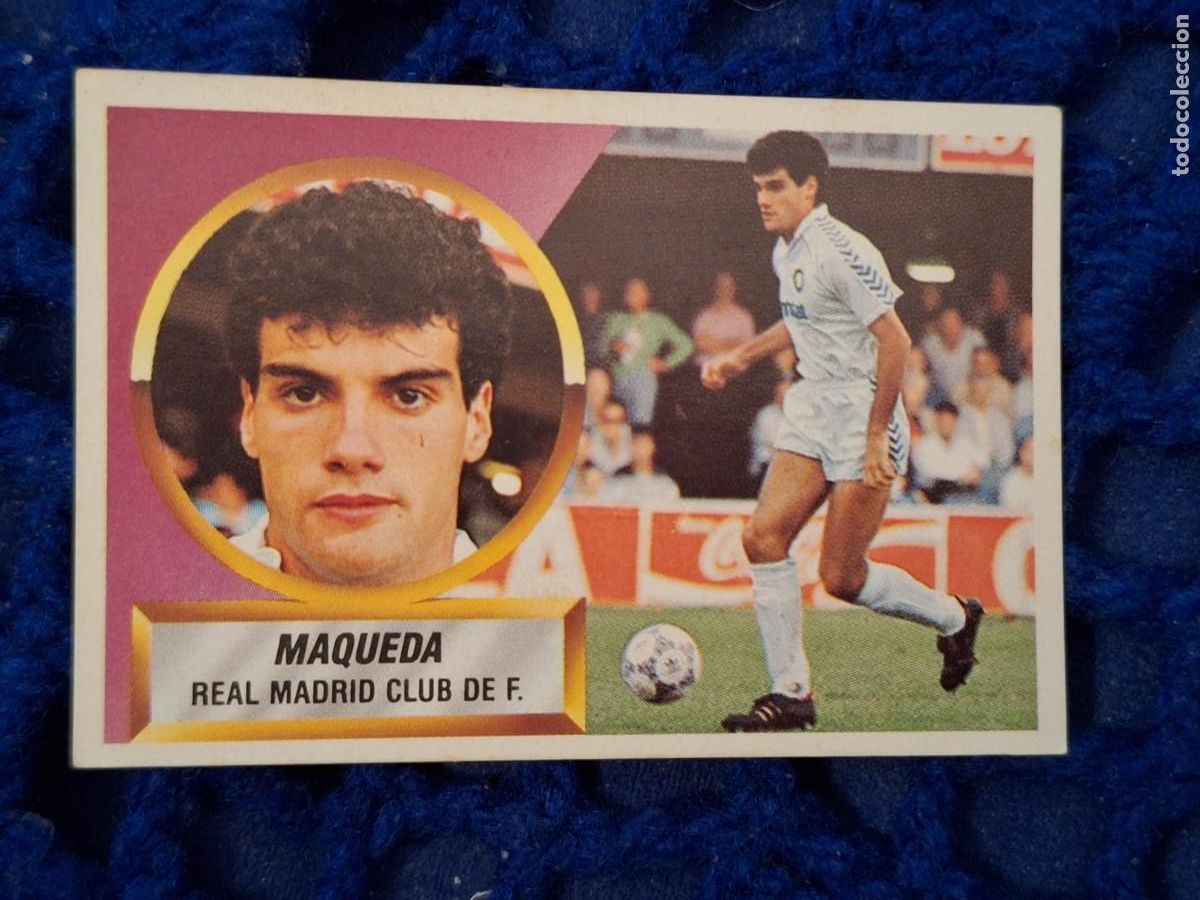 Football Stickers: 88 89 ESTE real madrid maqueda nunca pegado