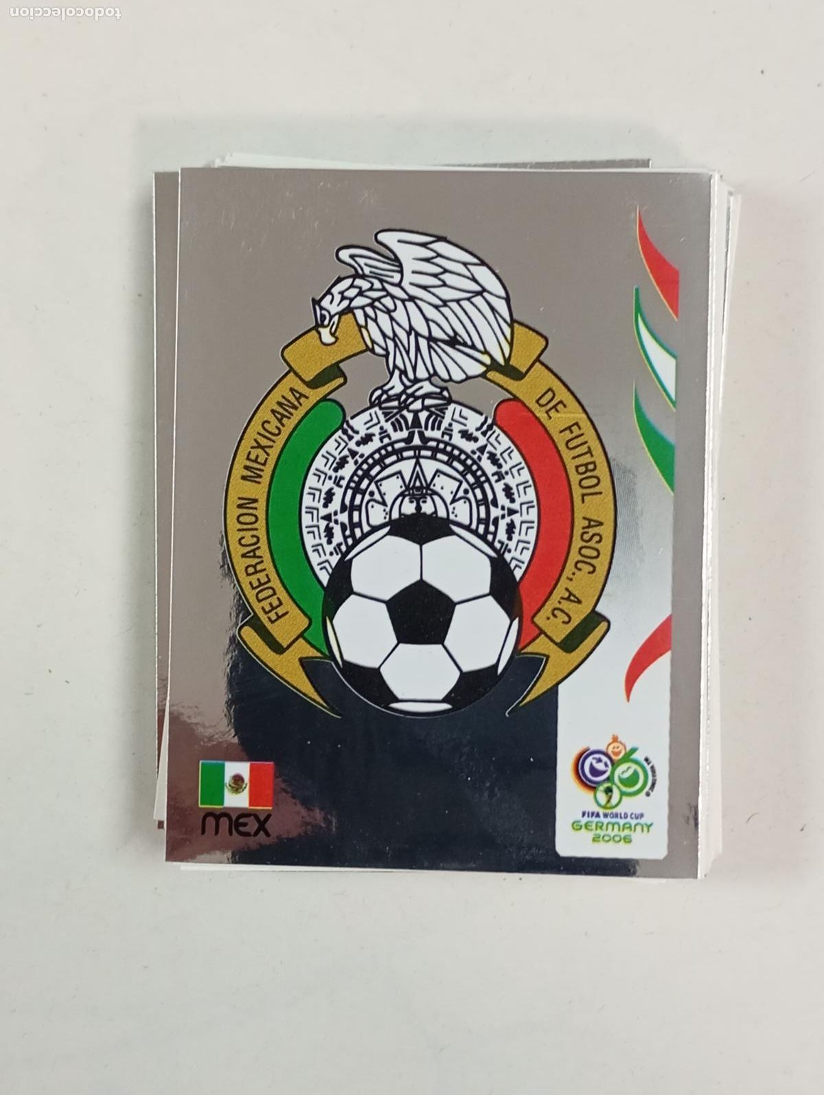 Fu&szlig;ball-Sticker: CROMO N&ordm; 245. ESCUDO. M&Eacute;XICO. MUNDIAL DE ALEMANIA 2006. TDKP26J