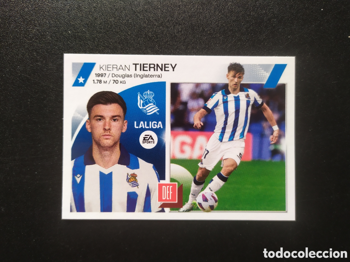 Figurine di Calcio: Liga este 2023 2024 23 24 panini Tierney coloca n&deg; 10 bis Real Sociedad