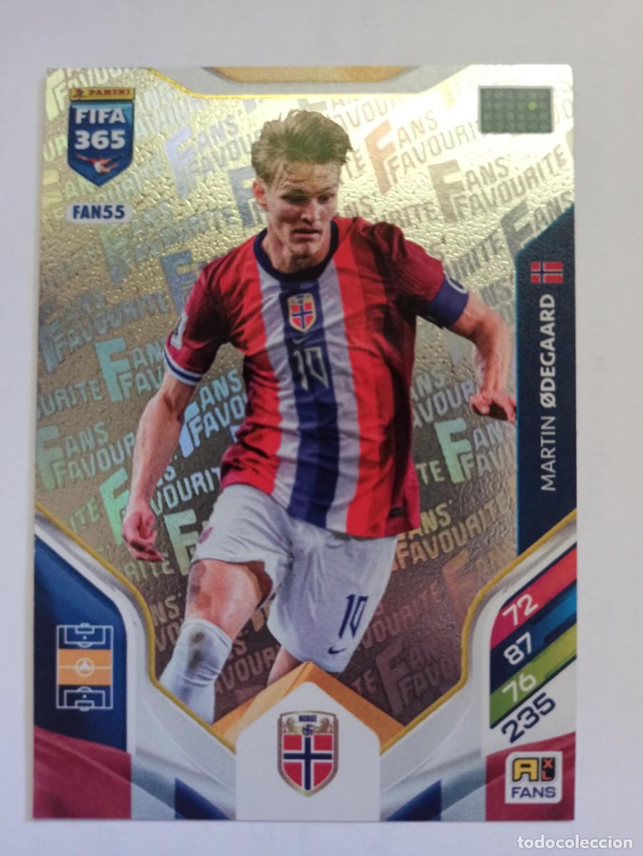 Figurine di Calcio: CARD FAN55 FANS FAVOURITE MARTIN ODEGAARD NORWAY ARSENAL - ADRENALYN FIFA 365 2025 2026 25 26 PANINI