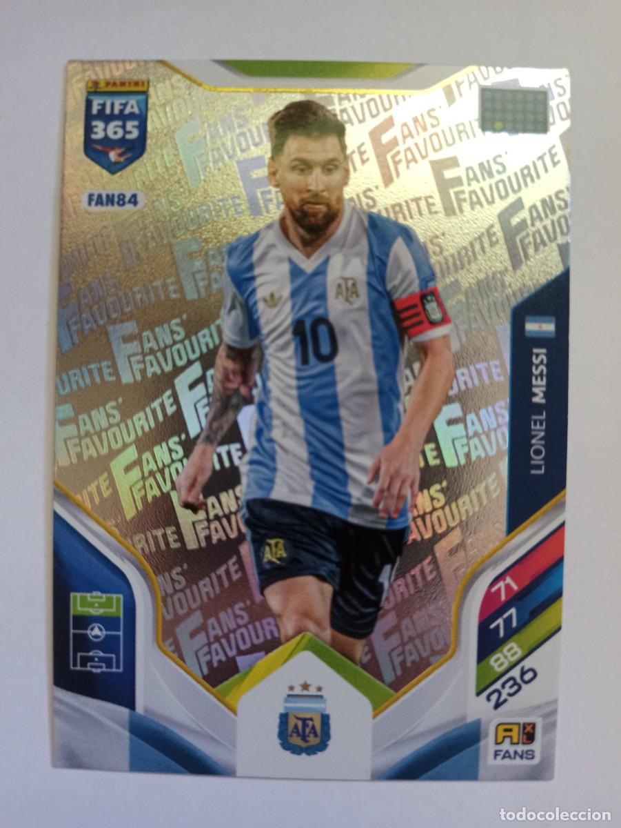 Cromos de f&uacute;tbol: CARD FAN84 FANS FAVOURITE LIONEL LEO MESSI ARGENTINA - ADRENALYN XL FIFA 365 2025 2026 25 26 PANINI