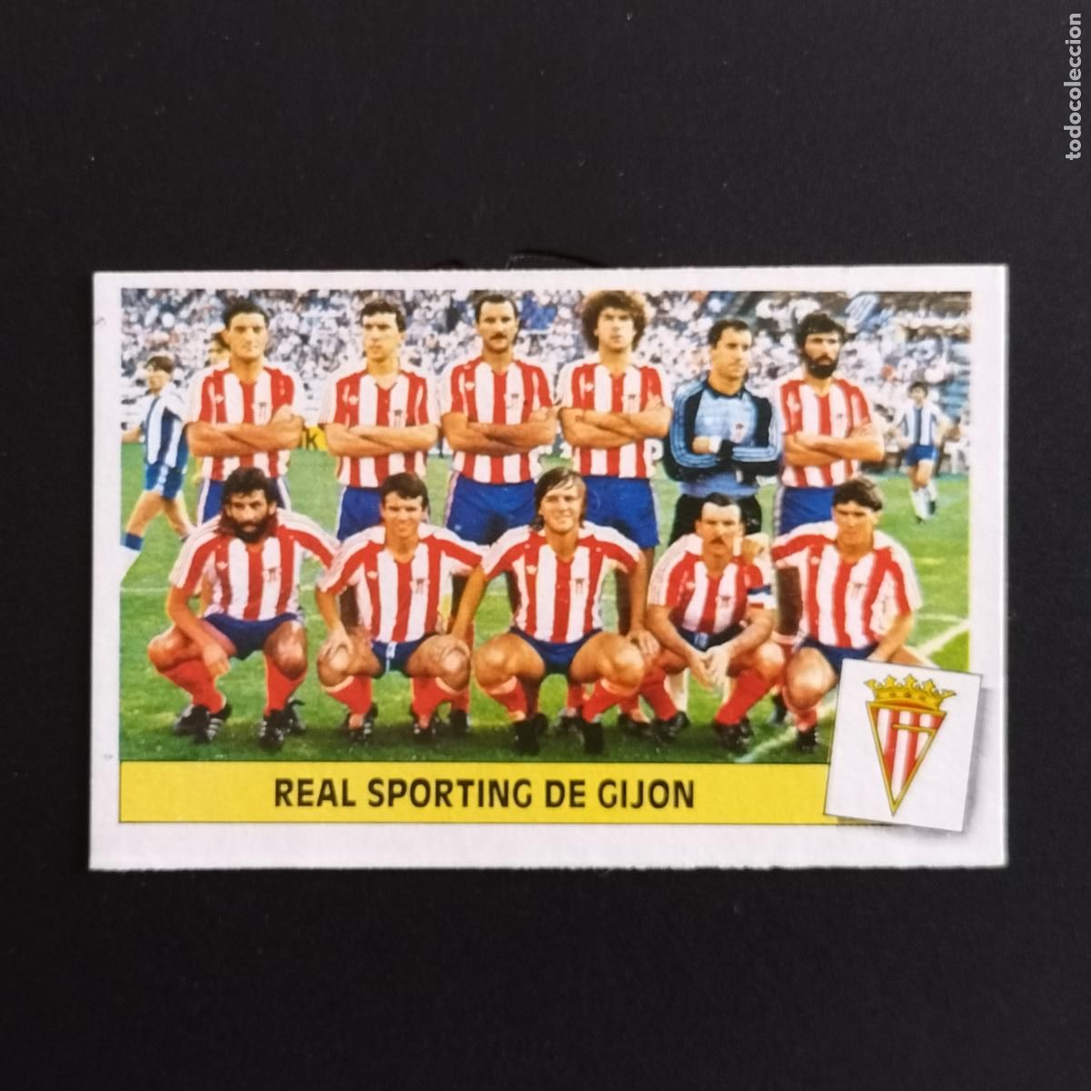 Cromos de F&uacute;tbol: CROMO ALINEACION EQUIPO SPORTING GIJON CROMOS ALBUM EDICIONES ESTE LIGA FUTBOL 1986-1987 86-87