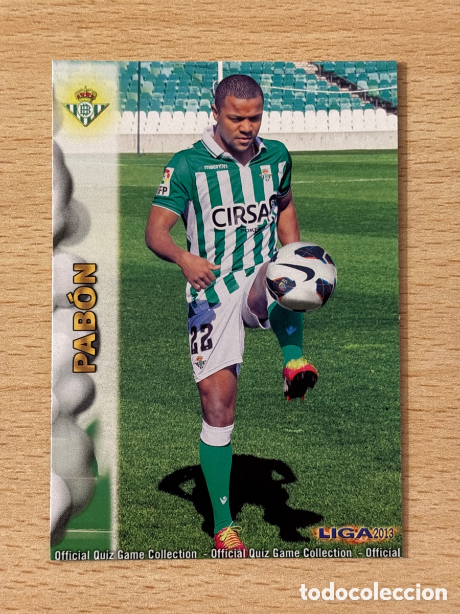 Football Stickers: # 1282 Pabon Real Betis Mundicromo 2013 nuevo