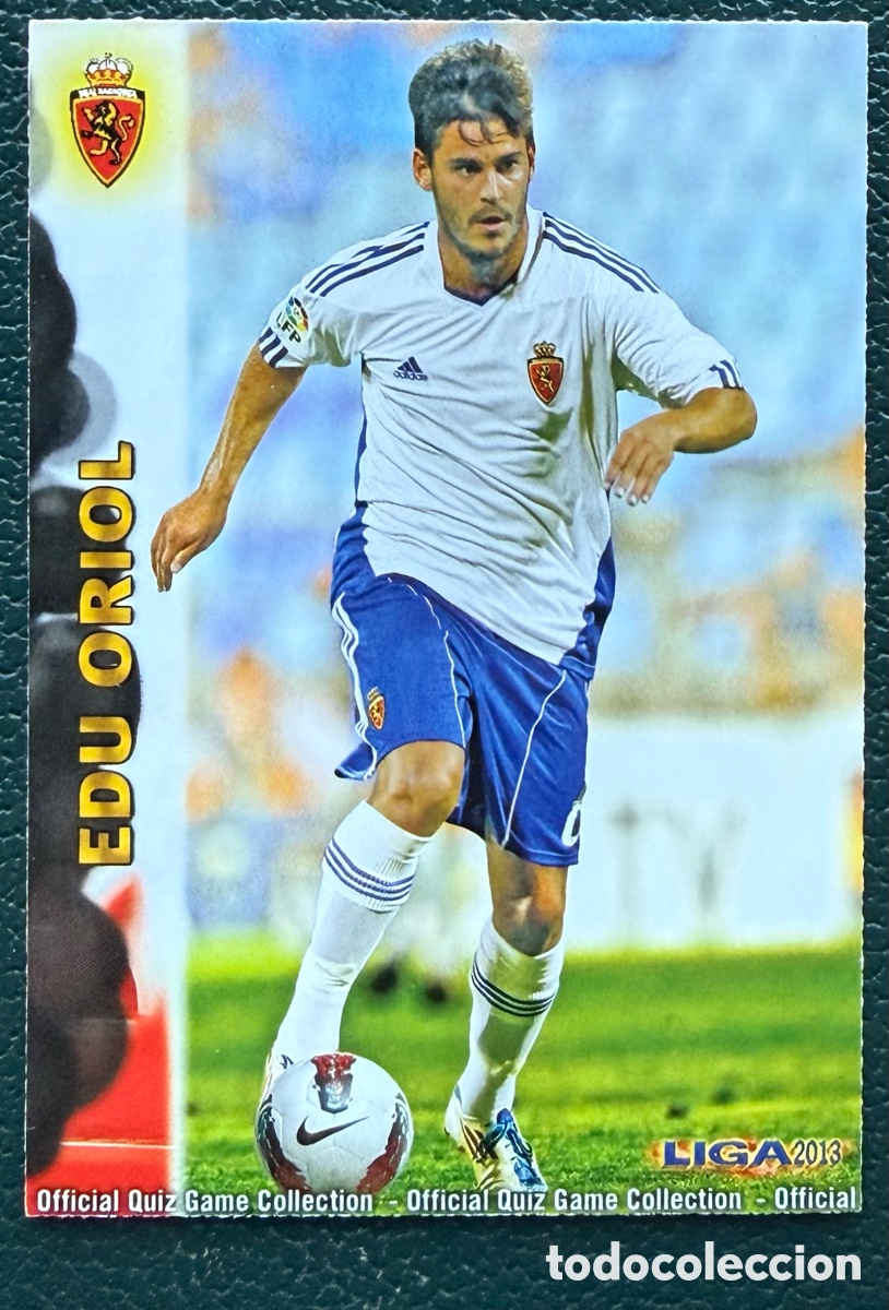 Cromos de F&uacute;tbol: 418 EDU ORIOL REAL ZARAGOZA FICHAS ALBUM MUNDICROMO 2012 2013 12 13
