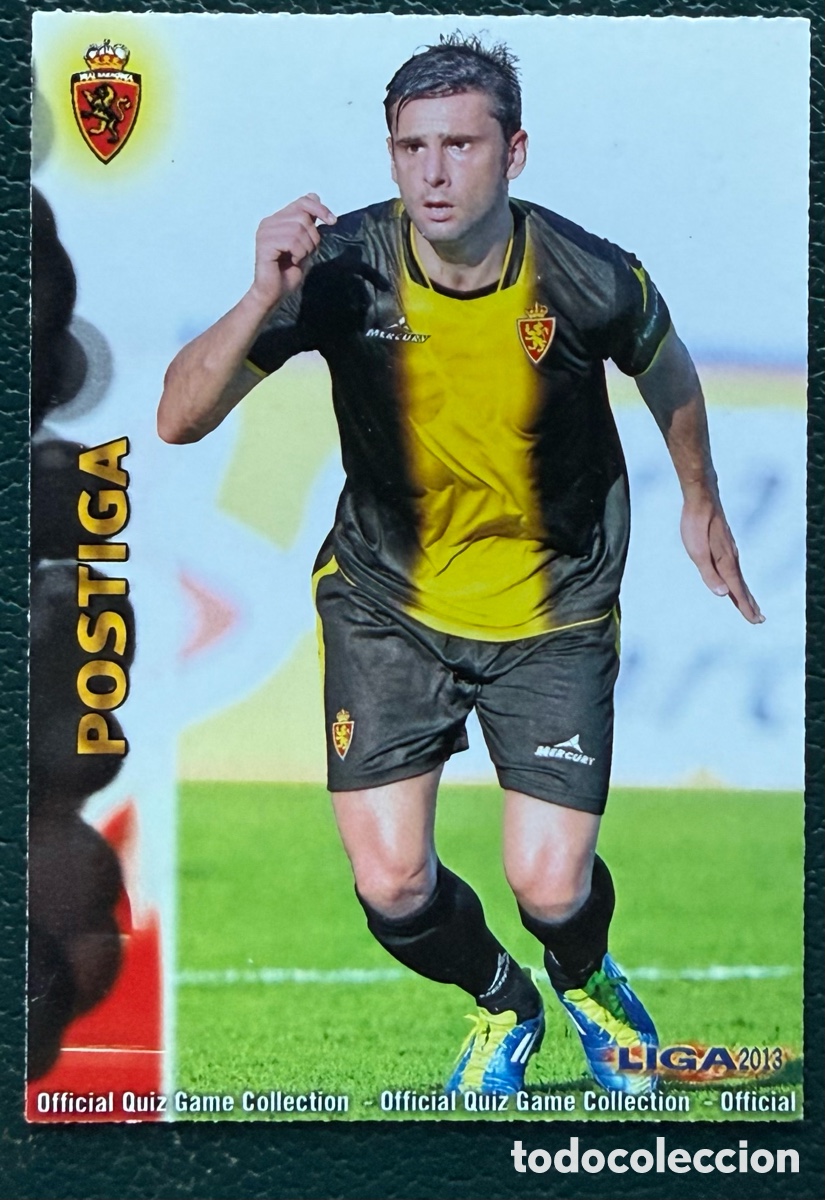 Cromos de F&uacute;tbol: 425 POSTIGA REAL ZARAGOZA FICHAS ALBUM MUNDICROMO 2012 2013 12 13