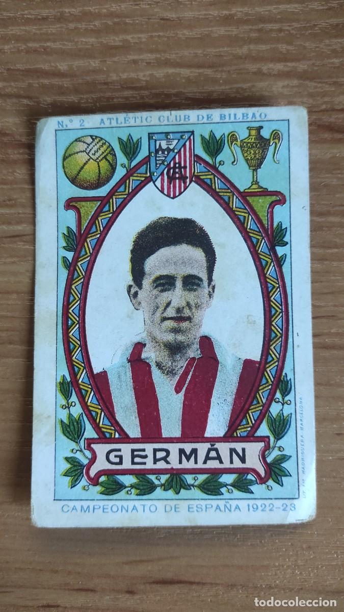 Cromos de f&uacute;tbol: At. Bilbao Germ&aacute;n Chocolates Mundet. Torroella de Montgri 1922 1923