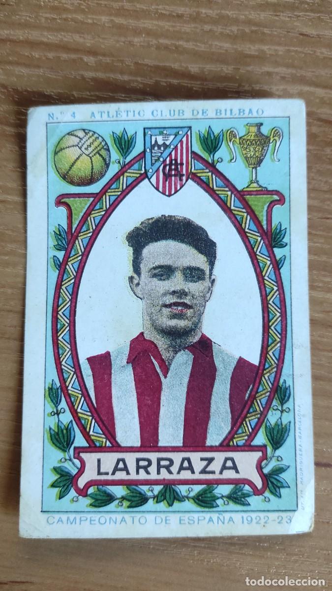 Cromos de F&uacute;tbol: At. Bilbao Larraza Chocolates Mundet 1922 / 1923