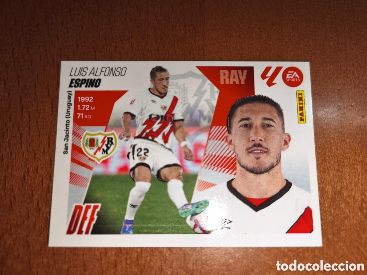 Cromos de F&uacute;tbol: Espino n&deg;9 liga este 25/26 Rayo Vallecano