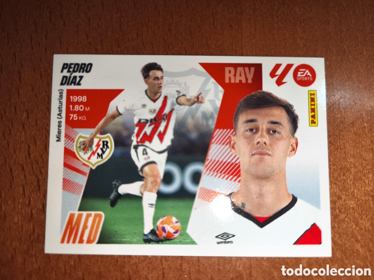Cromos de F&uacute;tbol: Pedro D&iacute;az n&deg;13 liga este 25/26 Rayo Vallecano