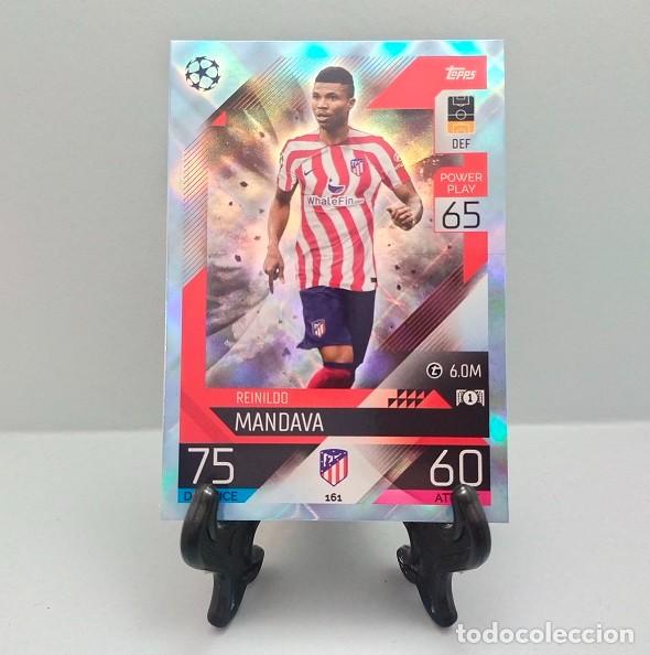 Fu&szlig;ball-Sticker: 161 REINILDO MANDAVA ATL&Eacute;TICO MADRID CARD MATCH ATTAX TOPPS 2022 2023 22 23 CRYSTAL PARALLEL UCL UEL