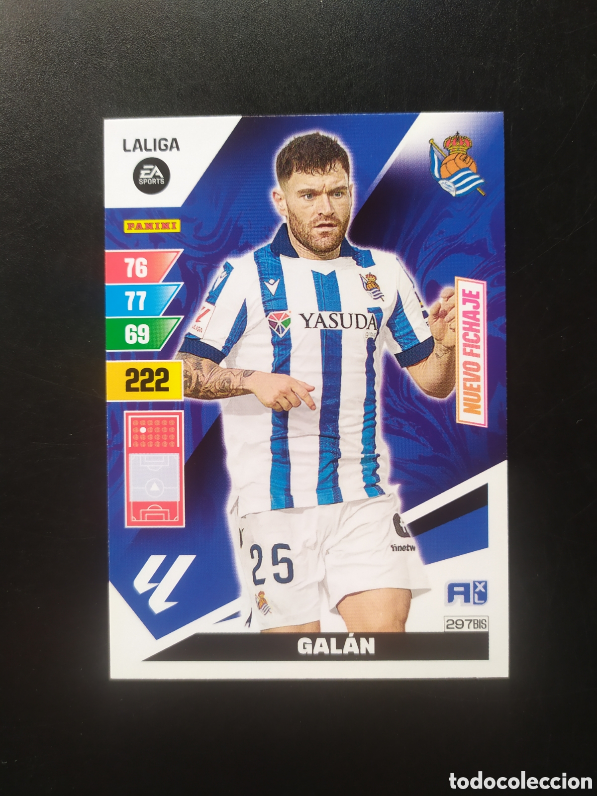 Cromos de f&uacute;tbol: Adrenalyn 2023 2024 23 24 panini Gal&aacute;n nuevo fichaje n&deg; 297 bis Real Sociedad