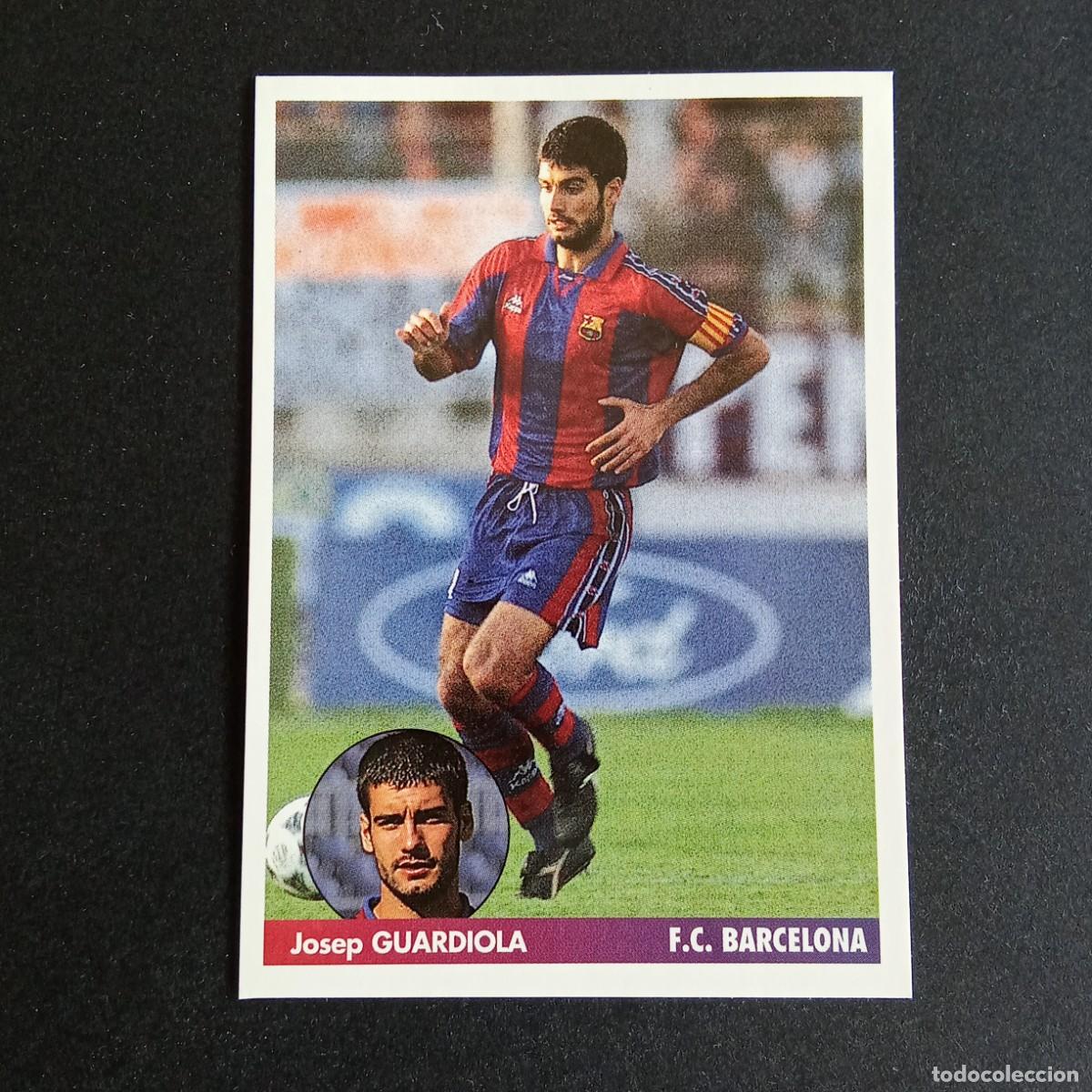 Cromos de f&uacute;tbol: LOS MEJORES EQUIPOS DE EUROPA 1996 1997 96 97 PANINI 47 GUARDIOLA BARCELONA SIN PEGAR