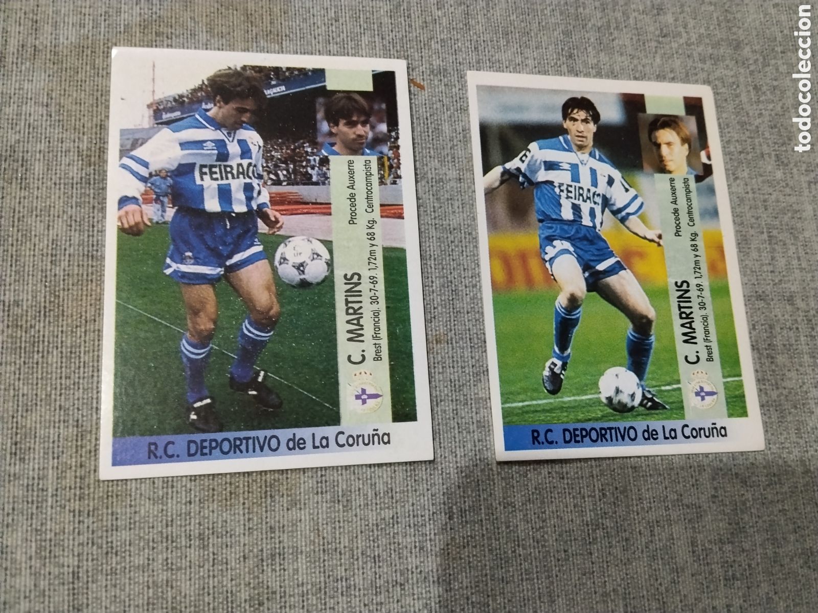 Fu&szlig;ball-Sticker: ED. PANINI 1996-97 ( 96-97 ) C. Martins - Deportivo Coru&ntilde;a ( Sin pegar ) 2 versiones
