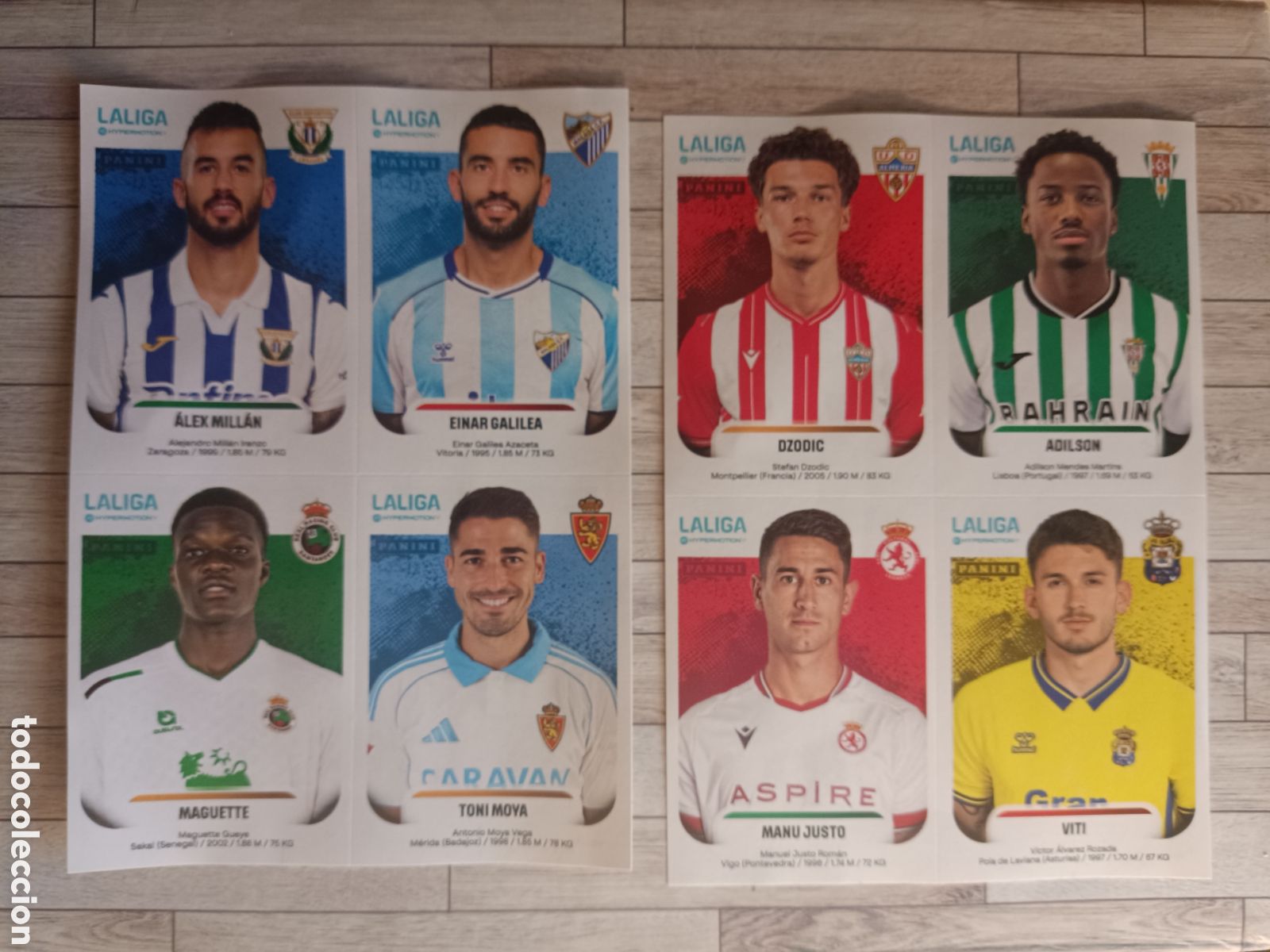 Football Stickers: L&Aacute;MINA 8 CROMOS LIGA HYERMOTION 2025 2026 PANINI 25 26