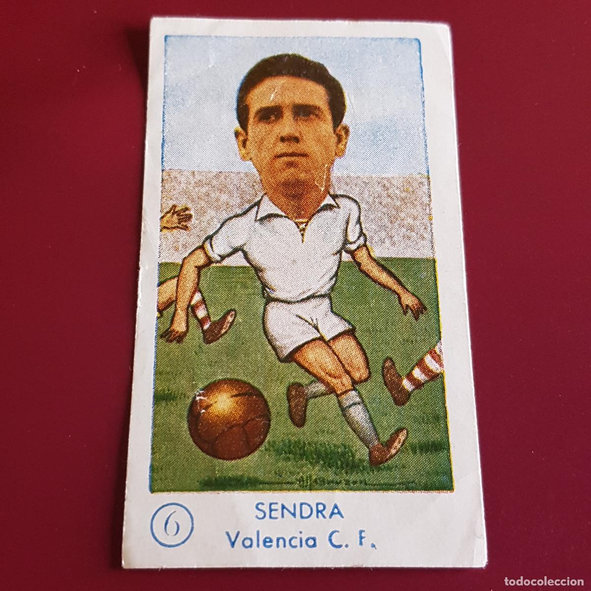 Fu&szlig;ball-Sticker: GRAFICAS EXCELSIOR - FUTBOL CAMPEONATO 1958 1959 - 58 59 - VALENCIA - SENDRA 6 - NUNCA PEGADO