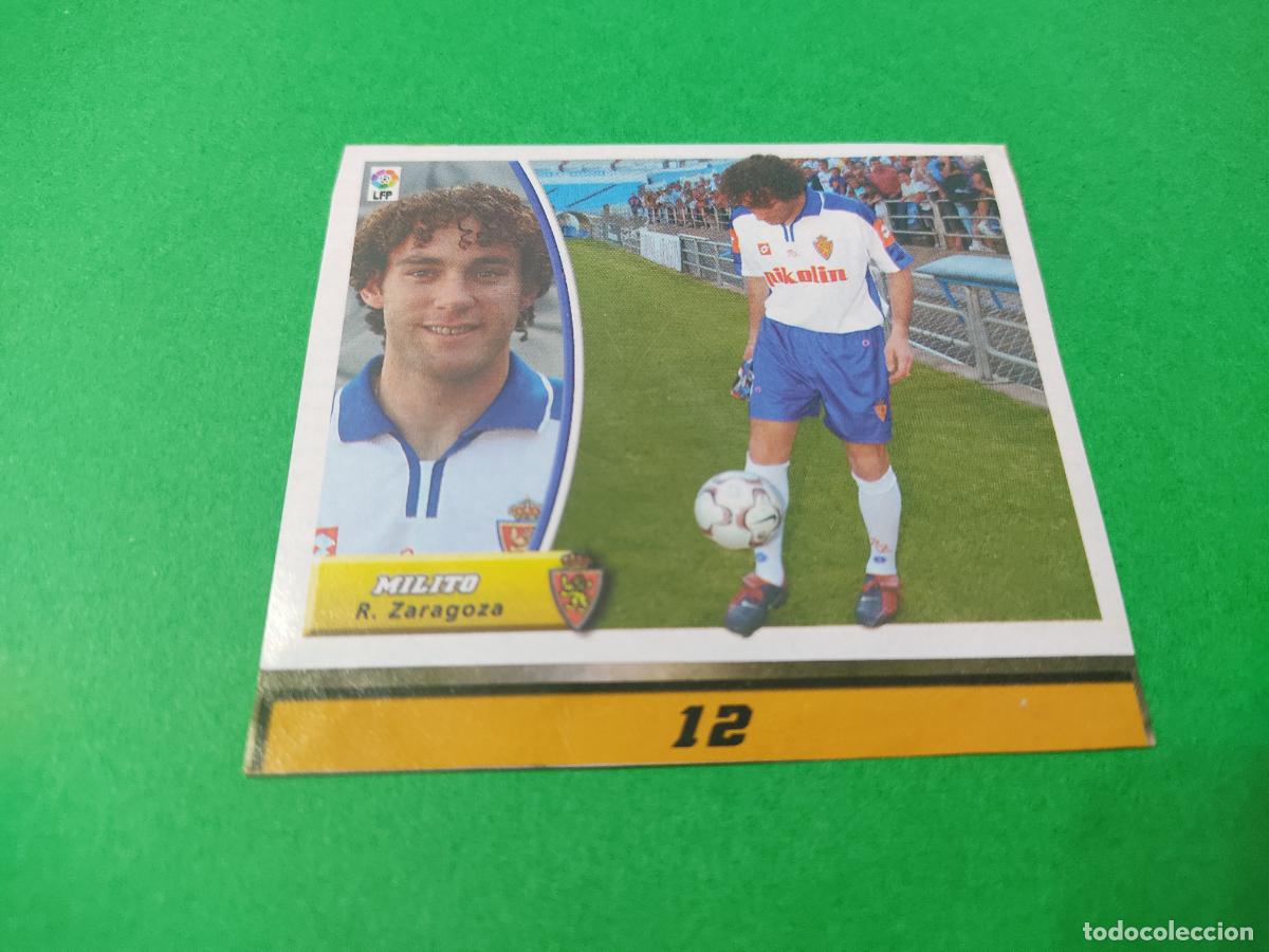 Cromos de F&uacute;tbol: CROMO F&Uacute;TBOL MILITO REAL ZARAGOZA RECORTADO FICHAJE N&ordm; 12 LIGA ESTE 2003-2004/03-04