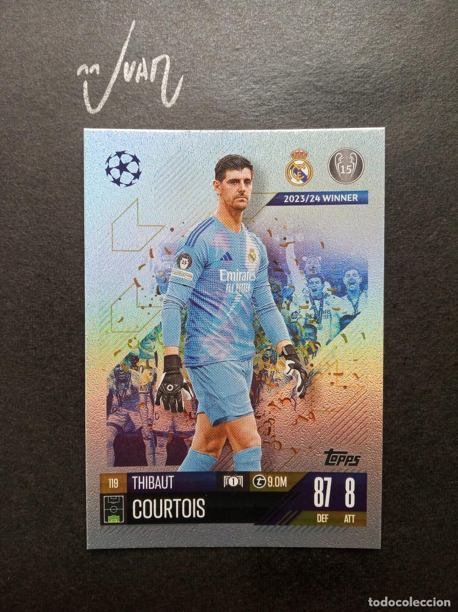 Cromos de F&uacute;tbol: N&ordm; 119 COURTOIS REAL MADRID BELGICA ⚽ TOPPS &reg; MATCH ATTAX CHAMPIONS LEAGUE 2024 2025 24 25